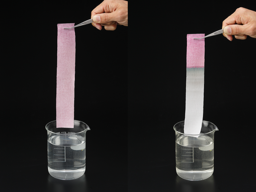 ワインのしみを酸素の洗剤サンソリキで落とす実験