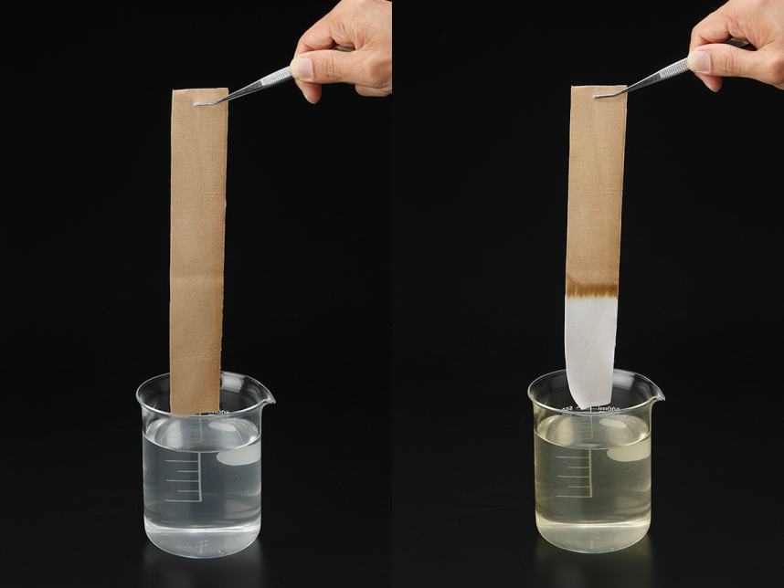 ソースのシミ汚れを酸素の洗剤サンソリキで落とす実験