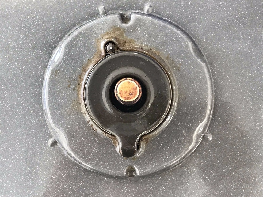 ガスくちにサンソリキを使用してきれいになりました