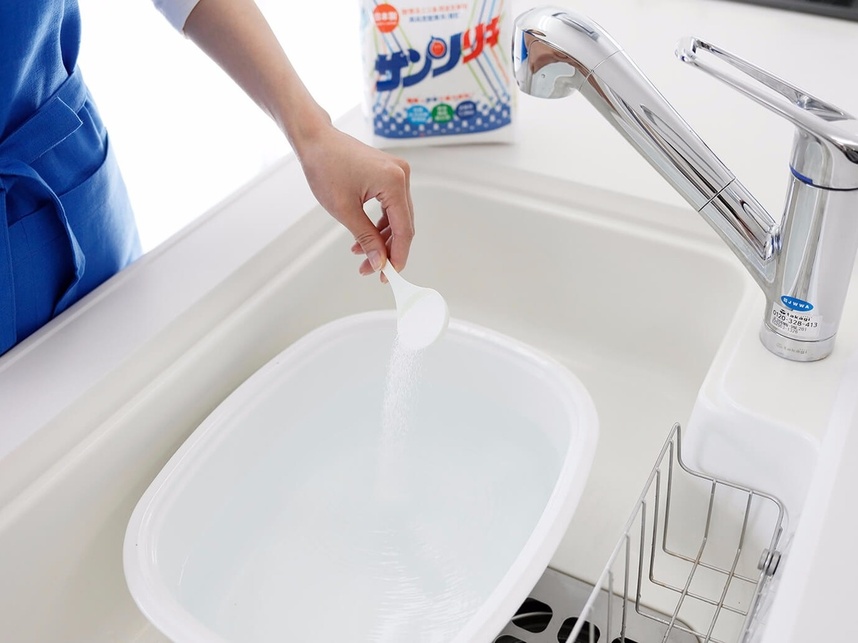 サンソリキをたらいに