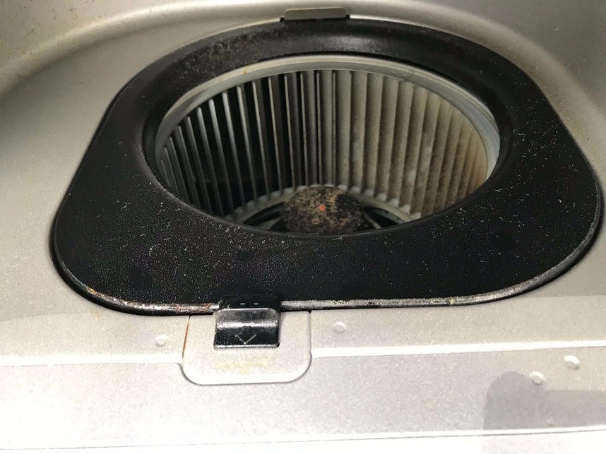 シロッコファンの取り付け部分